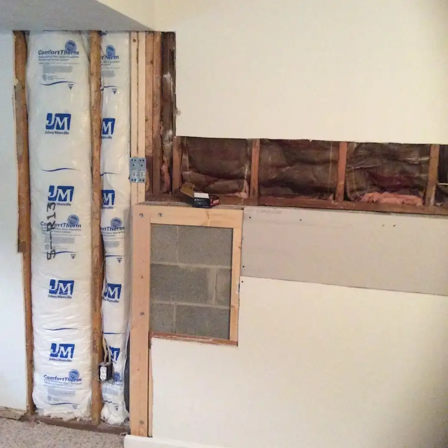 Wall insulation replacement during Contents Cleaning & Restoration in Weatherford